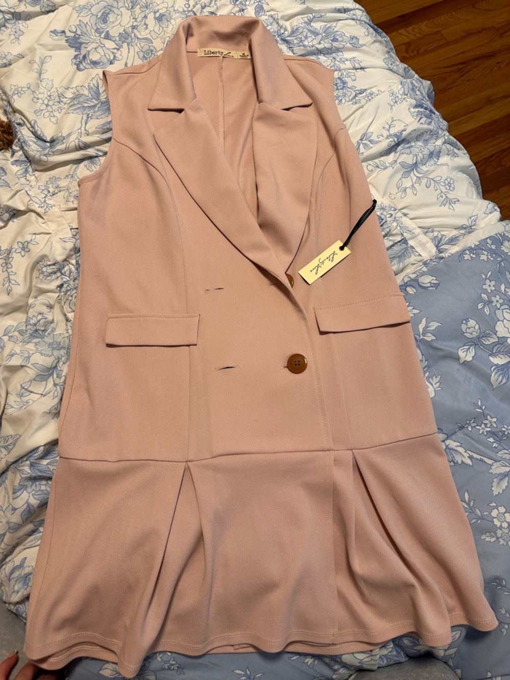 Sleeveless Blush Pink Peplum Dress